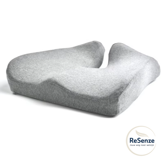 Gezond zitkussen voorkomt druk en ondersteunt houding