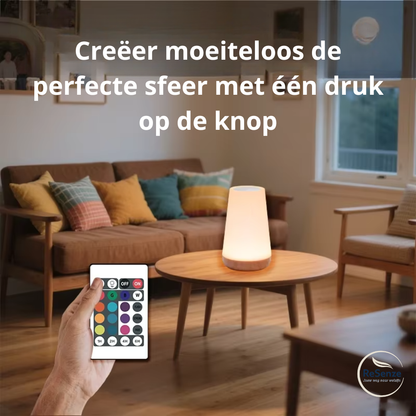 Dimbare LED Tafellamp – Nachtkastje & Slaapkamer | Kleurenmodi, Touchbediening & Oplaadbaar via USB