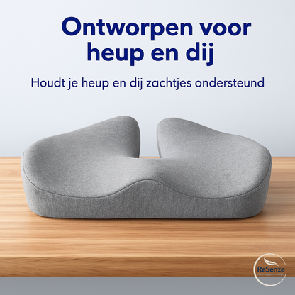 Gezond zitkussen voorkomt druk en ondersteunt houding