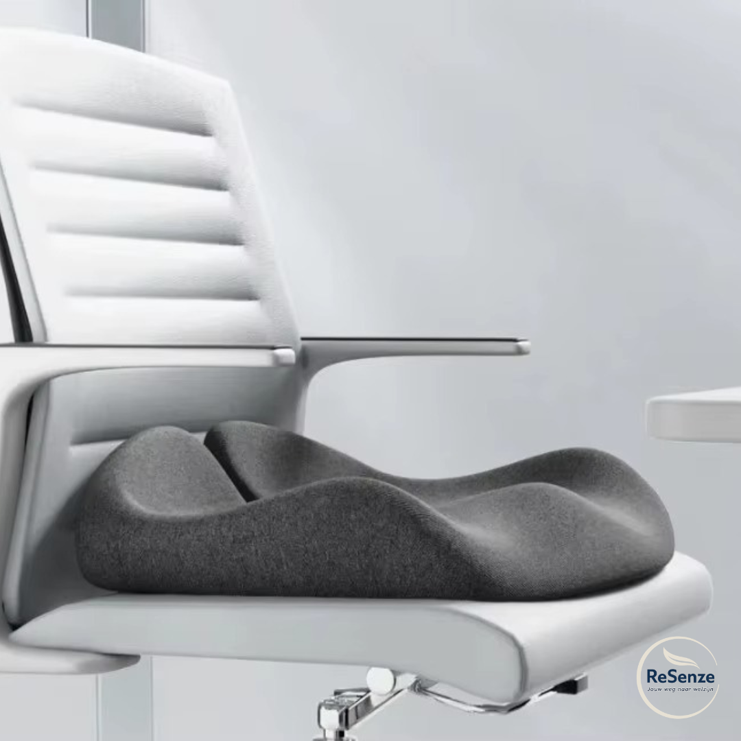 Gezond zitkussen voorkomt druk en ondersteunt houding