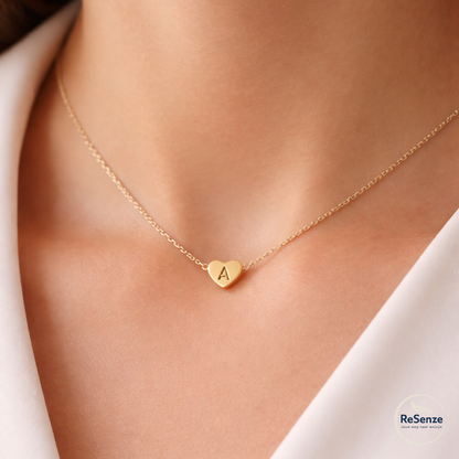Persoonlijke ketting met hart en initial