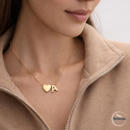 Hart & Letter Ketting Persoonlijk symbool