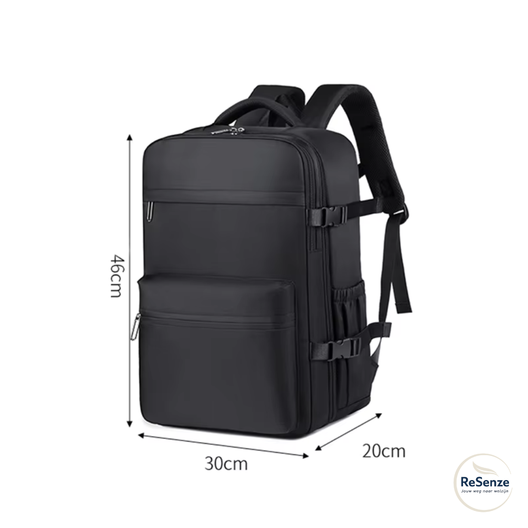 Vacuüm Compressie Reisrugzak + pomp — Vliegtuiggoedgekeurd