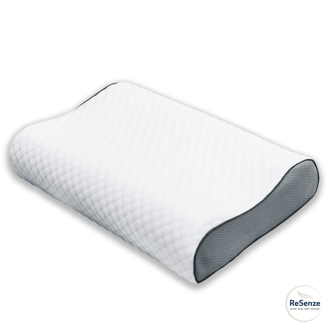 Voorkom Nekpijn Nog Voor Ze Begint – Slaap Elke Nacht in de Perfecte Houding met het Contour Memory Foam Kussen.