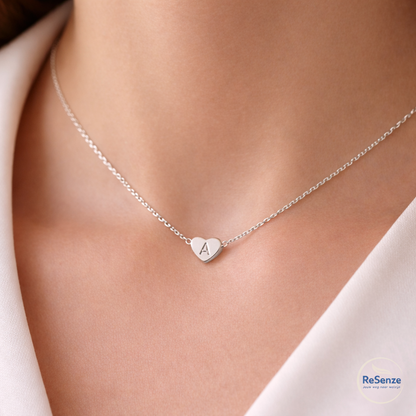 Persoonlijke ketting met hart en initial