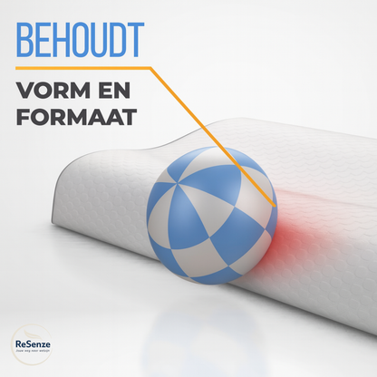 Contour Memory Foam Kussen voor Nekondersteuning