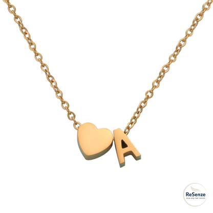 Hart & Letter Ketting Persoonlijk symbool
