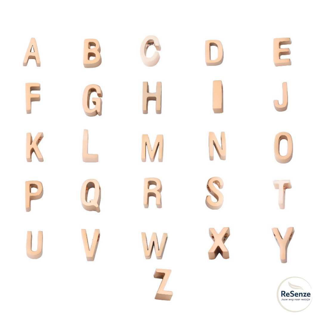 Hart & Letter Ketting Persoonlijk symbool